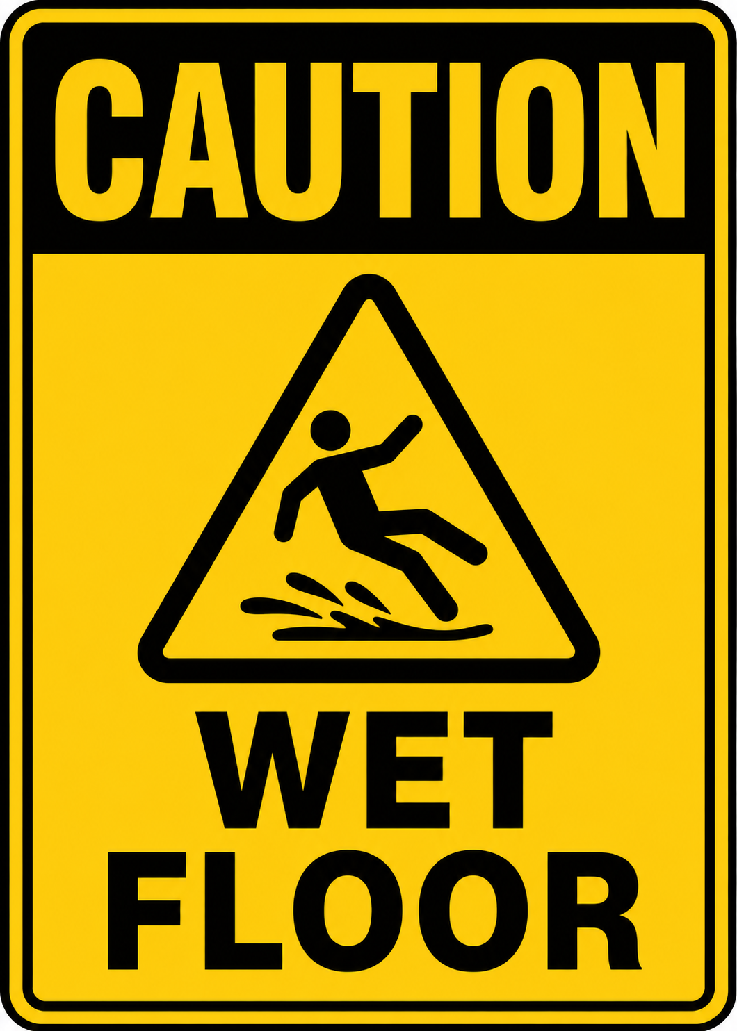 Caution — Wet Floor