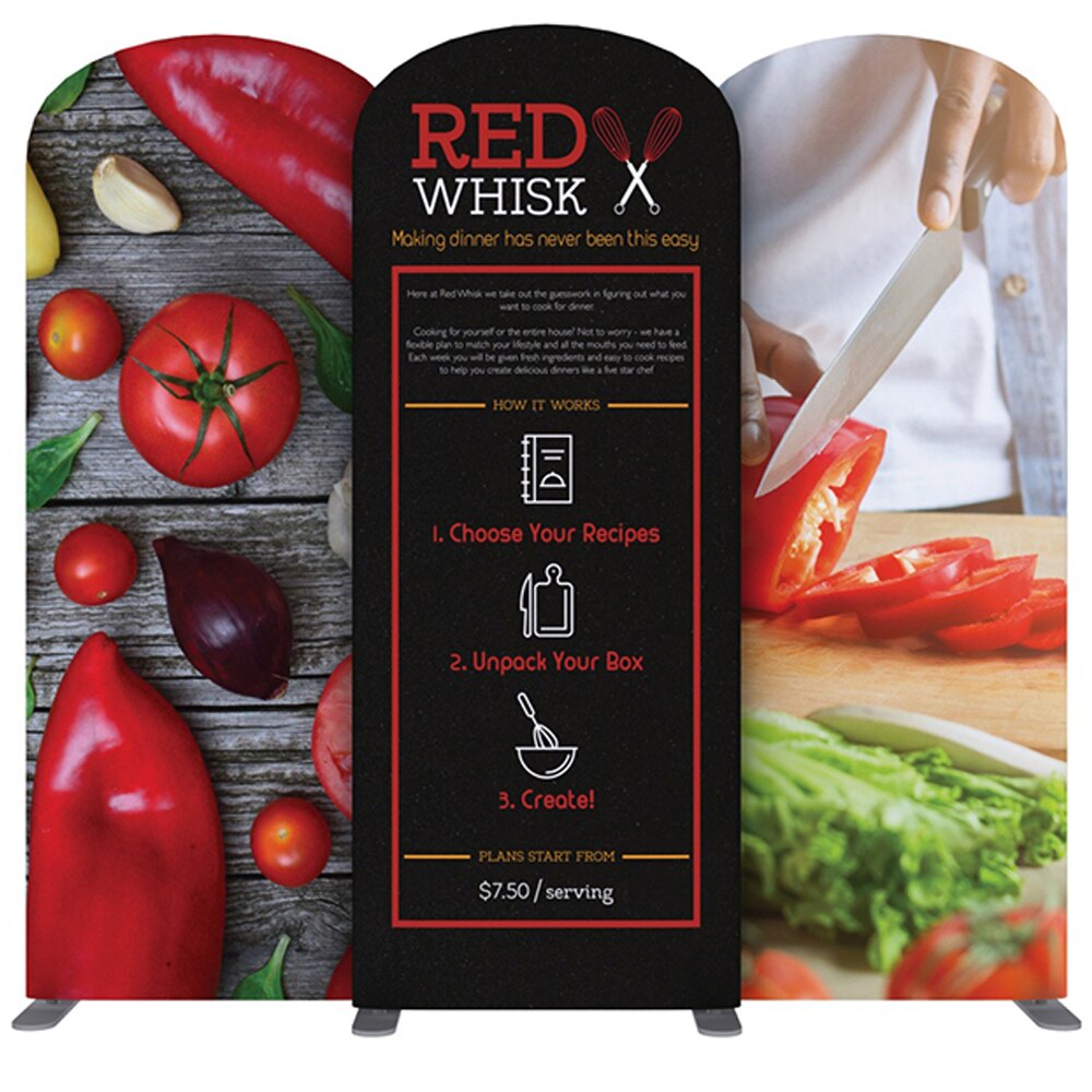 GP Fabric Tube Display — Curved